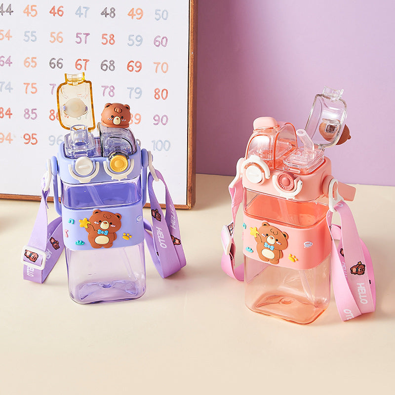 Cute 580ml Kids Water Bottle